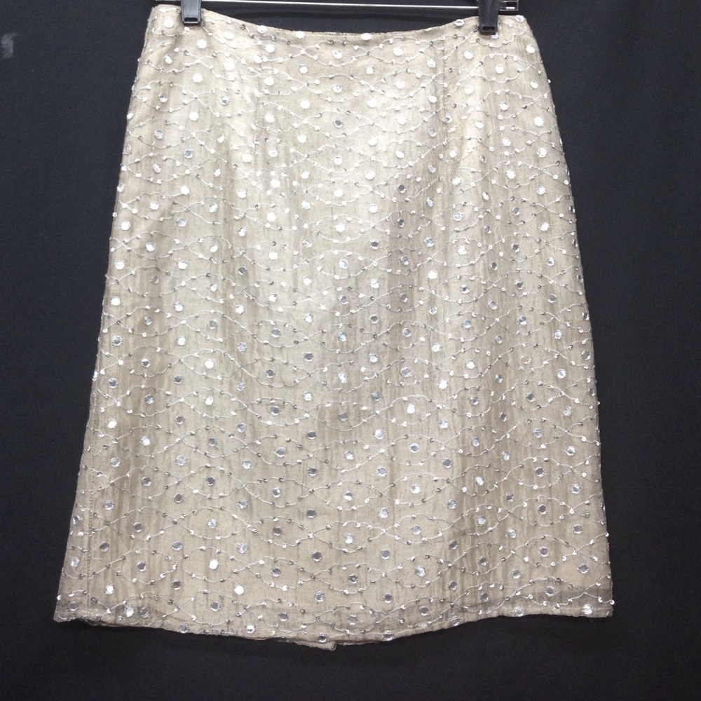 Hugo Buscati Cocktail metallic pencil skirt 12